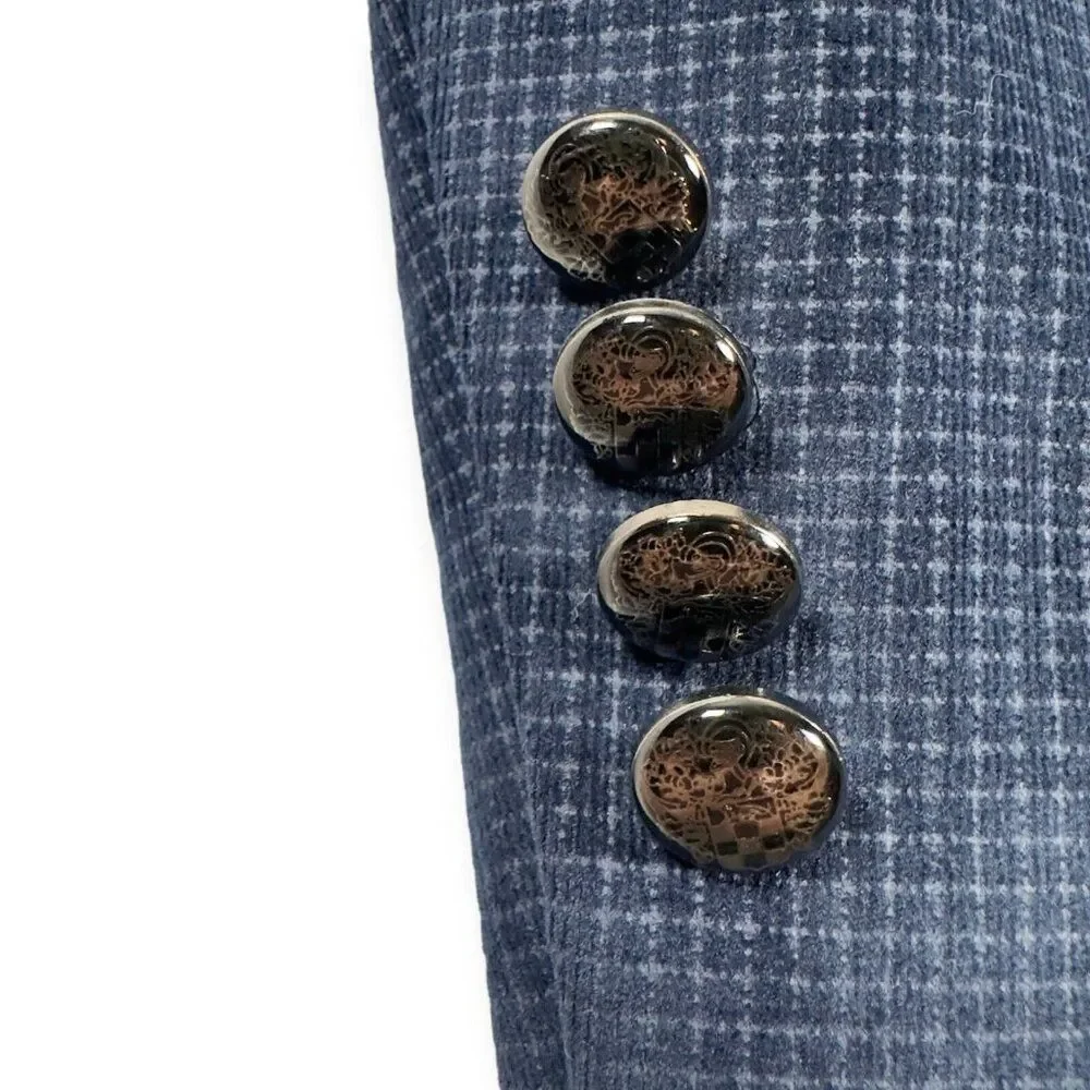 Vince Camuto Navy‎ Blue Men's Medium Cotton Sport Coat Blazer